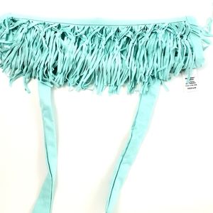 L Space Womens Blue Bottom Bikini M